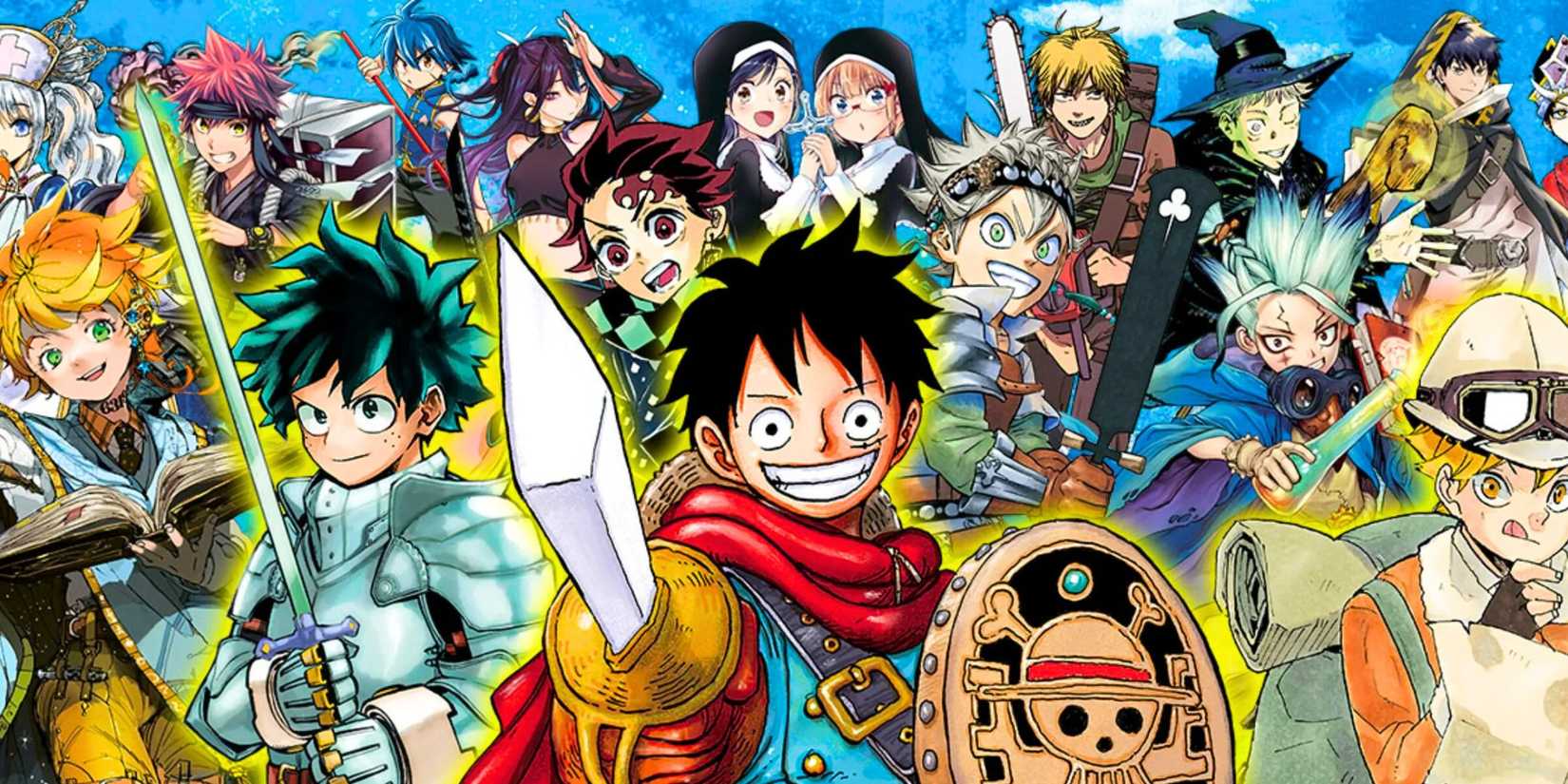 Protagonists from different Shonen Jump series