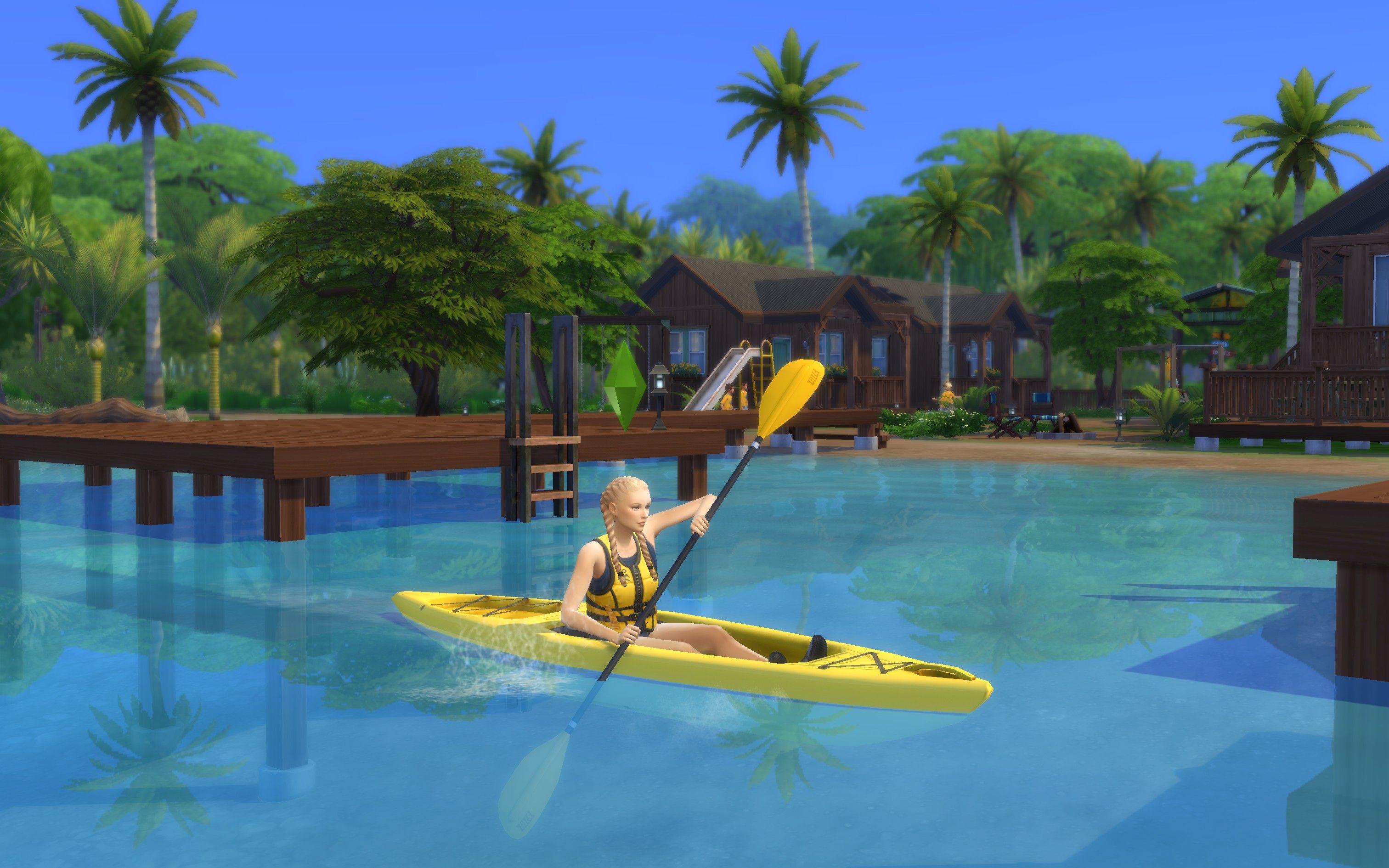 Kayak nelle nuove location in The Sims 4 Adventure Awaits