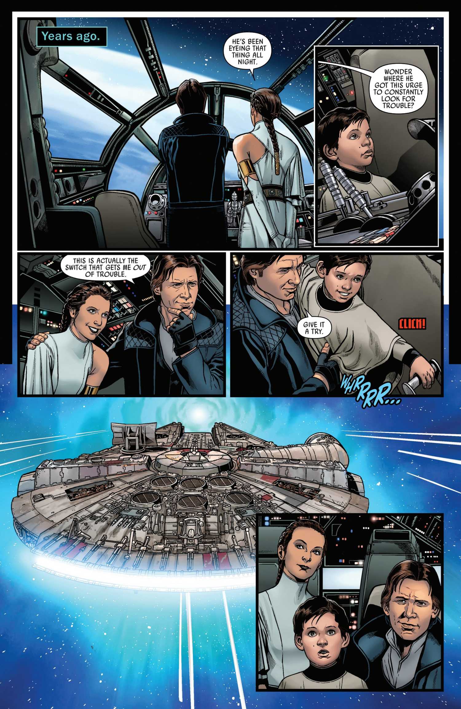 Solo Family Flashback in The Hunt For The Falcon