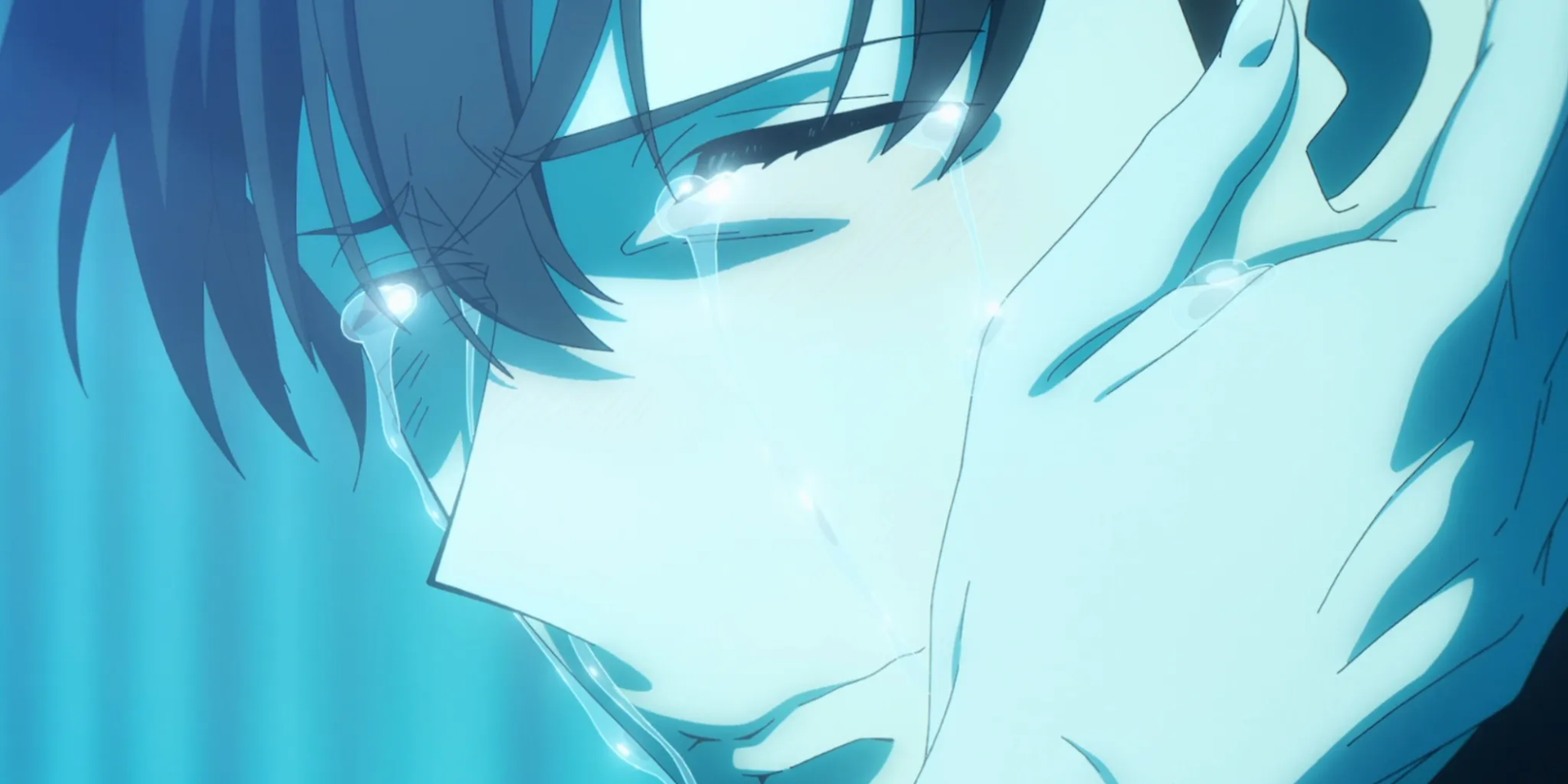 Featured image of solo leveling anime - Sung Jin Woo crying while being held by his mother