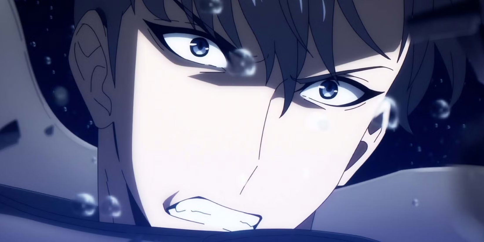 Solo Leveling anime featured image - Sung Jinwoo looking shocked and surprised