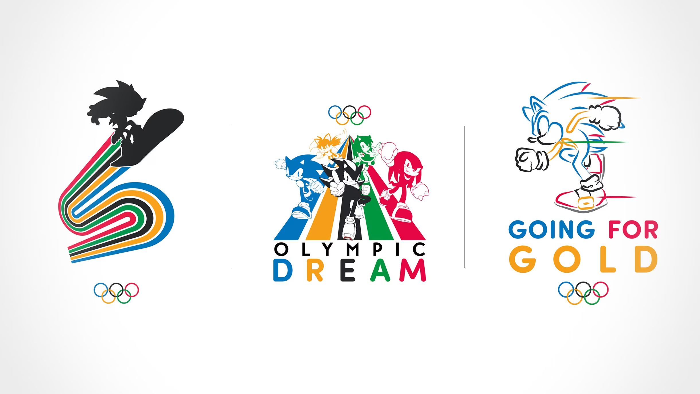 Artwork promozionale con Sonic e i Giochi Olimpici