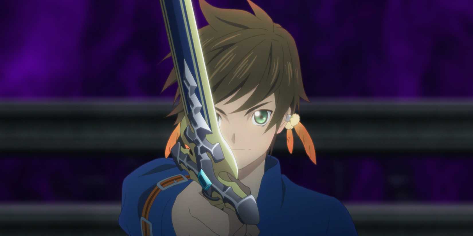 Sorey holding a sword in Tales of Zestiria