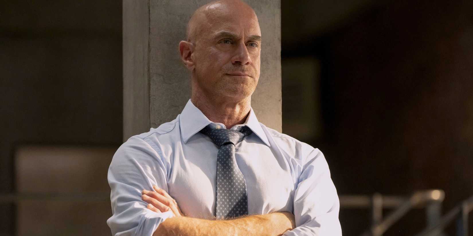 Elliot Stabler (Christopher Meloni) with his arms crossed in Law & Order: Organized Crime season 5
