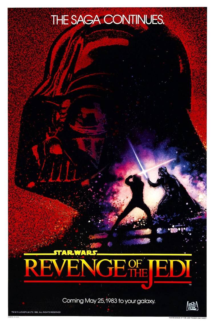 Drew Struzan's Star Wars Revenge of the Jedi poster