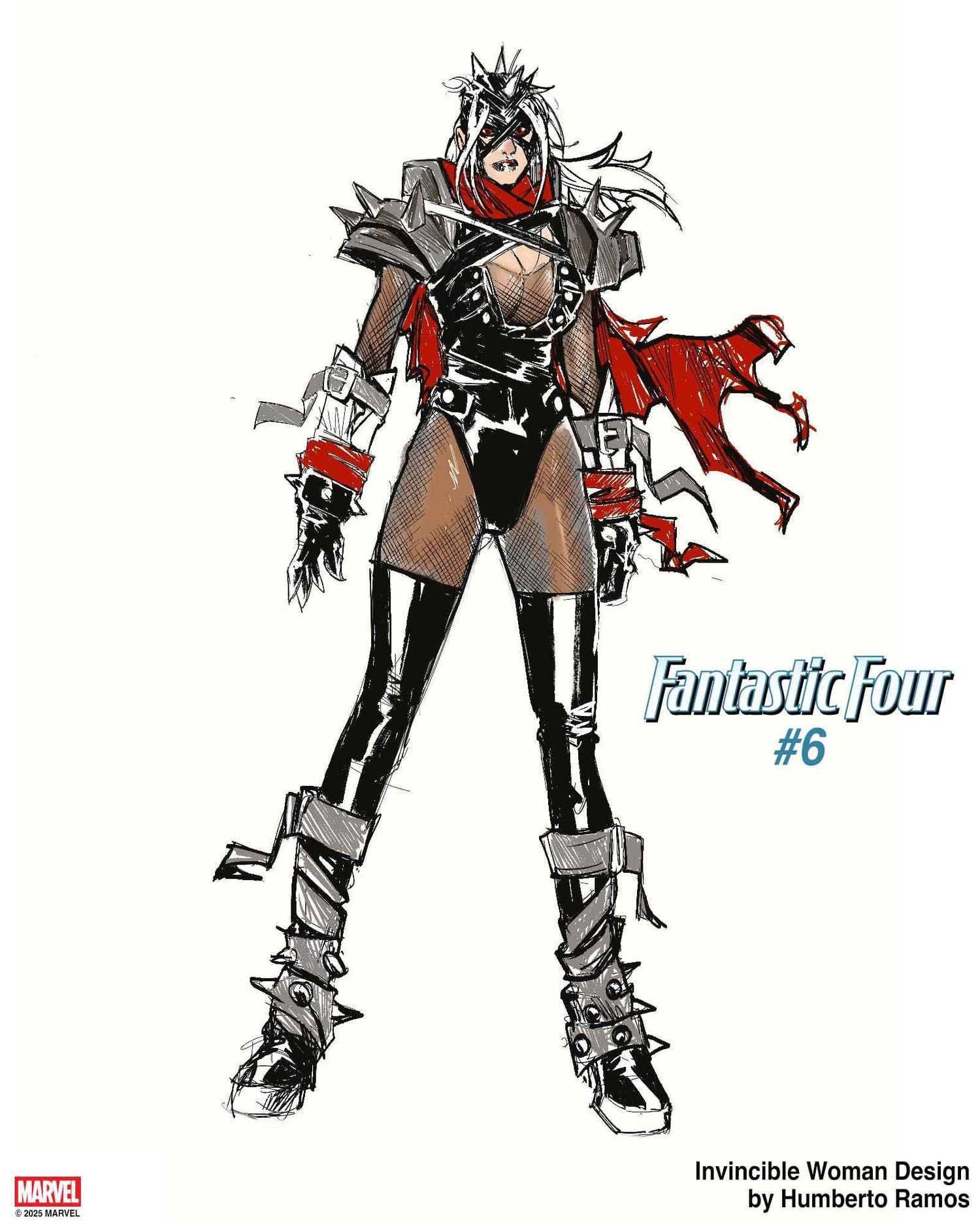 Sue Richards as Malice in concept art for Fantastic Four #6