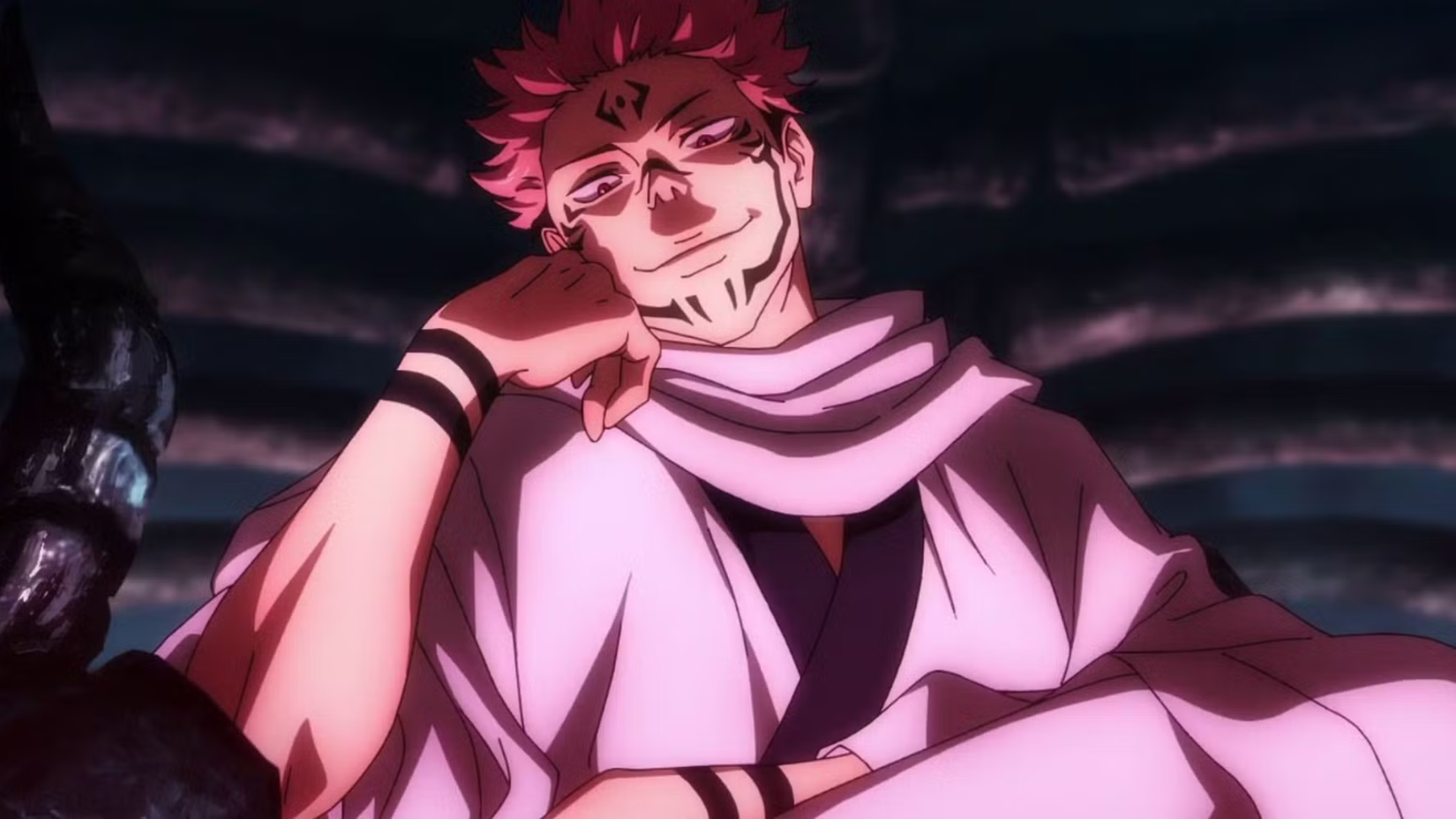 sukuna smiling jujutsu kaisen