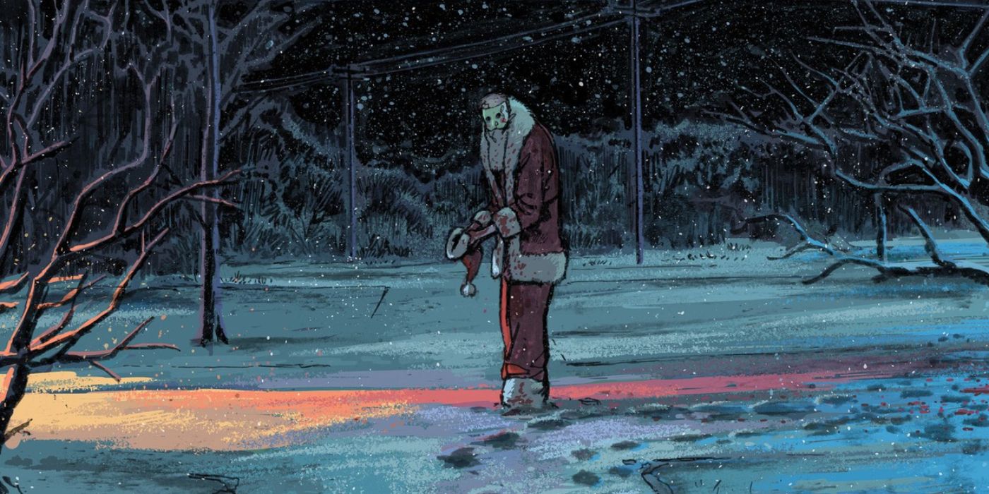 Il killer de "The Deviant" vestito da Babbo Natale