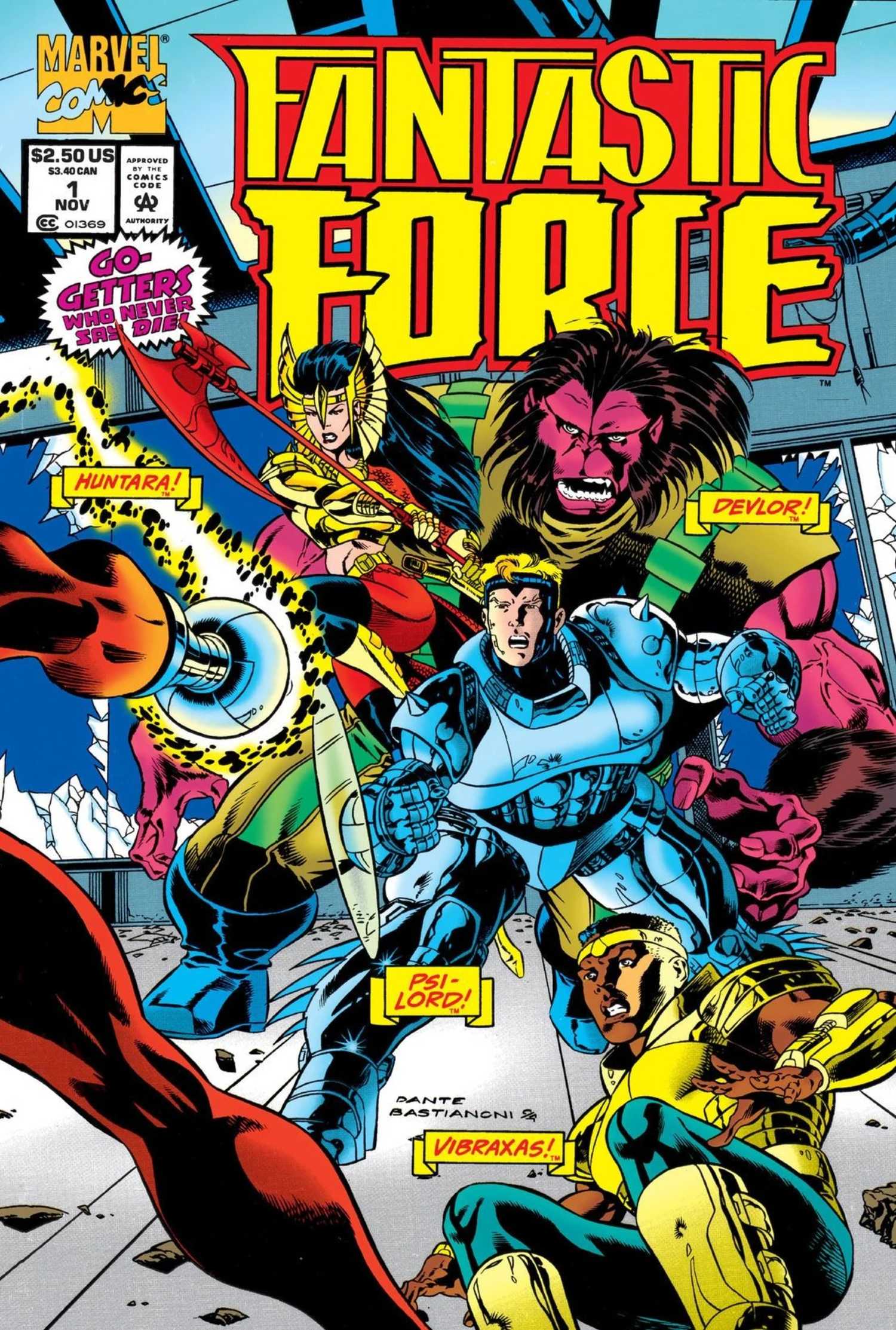the Fantastic Force Marvel team, spin-off of the Fantastic Four