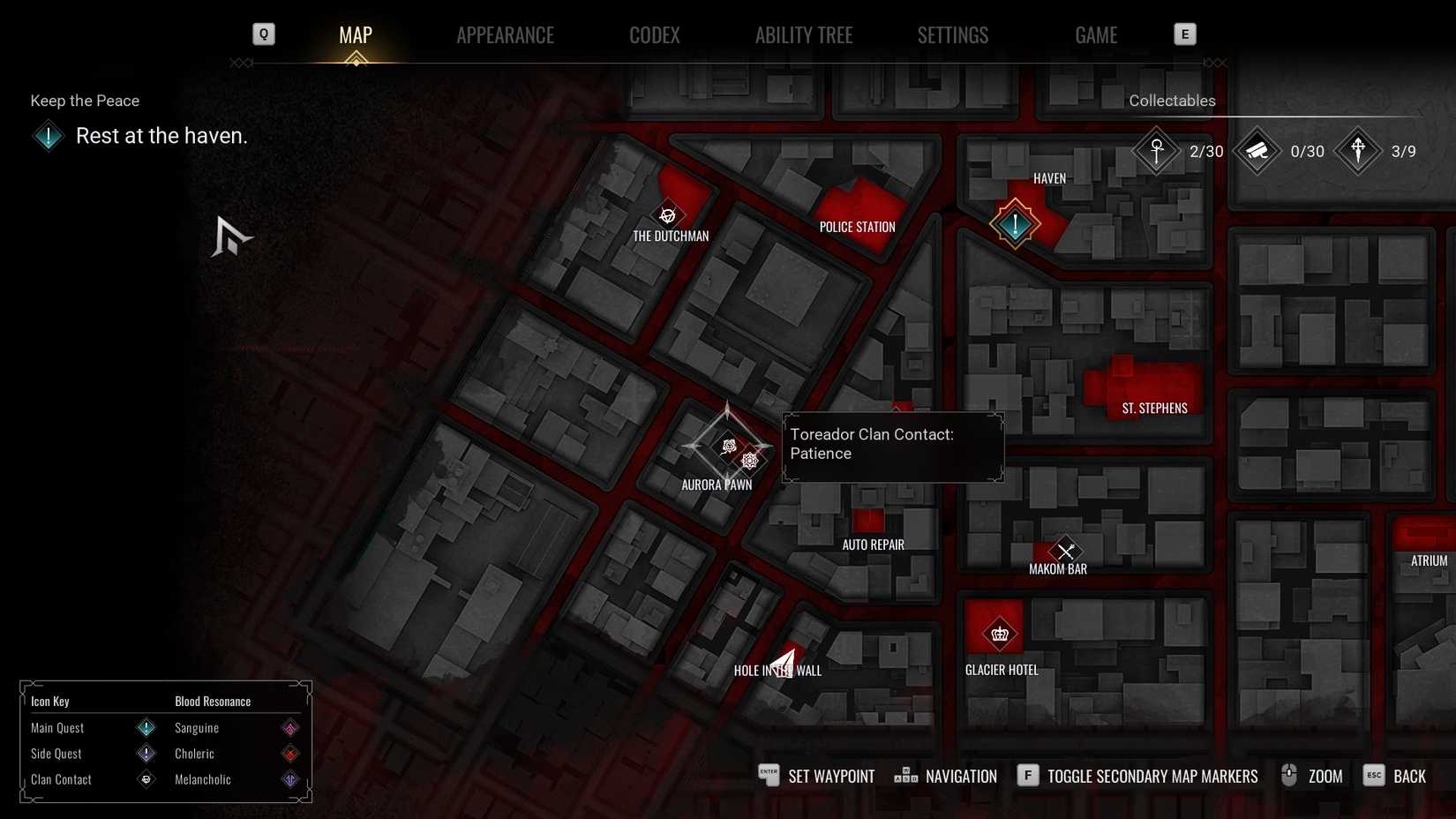 Bloodlines Map Vampire: The Masquerade - Bloodlines 2 Crosses of Saint James Locations ...