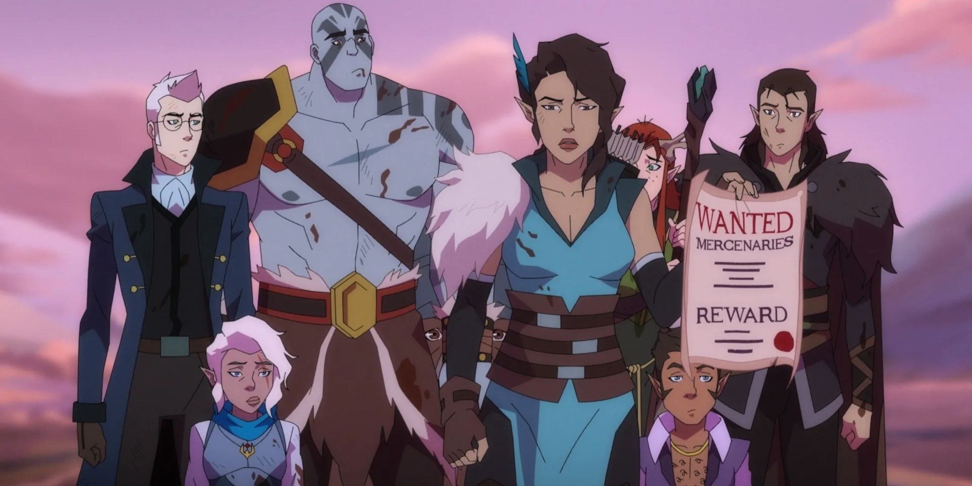 Os personagens principais de The Legend of Vox Machina.