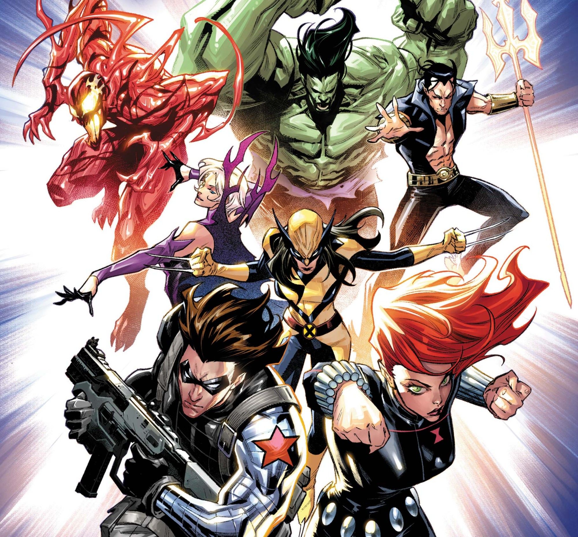 la formazione dei nuovi vendicatori guidata da black widow e winter soldier