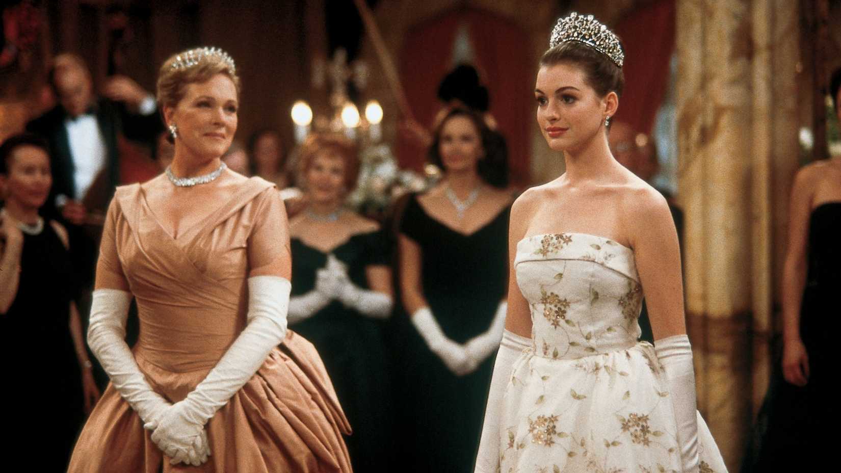 Julie Andrews and Anne Hathaway in The Princess Diaries