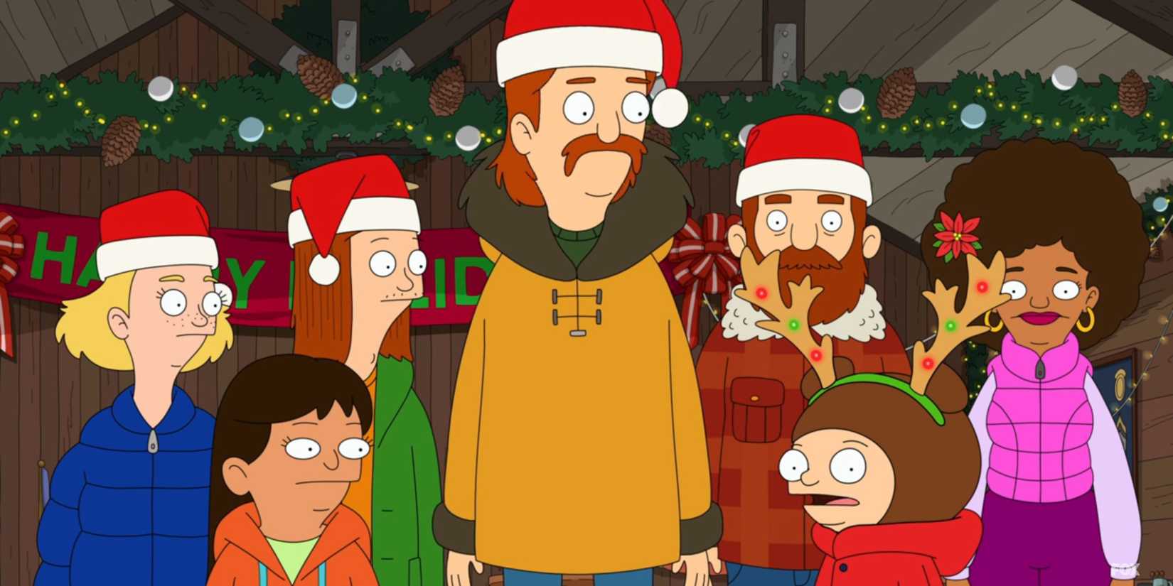 The Tobin family gathered around together during Christmas in The Great North