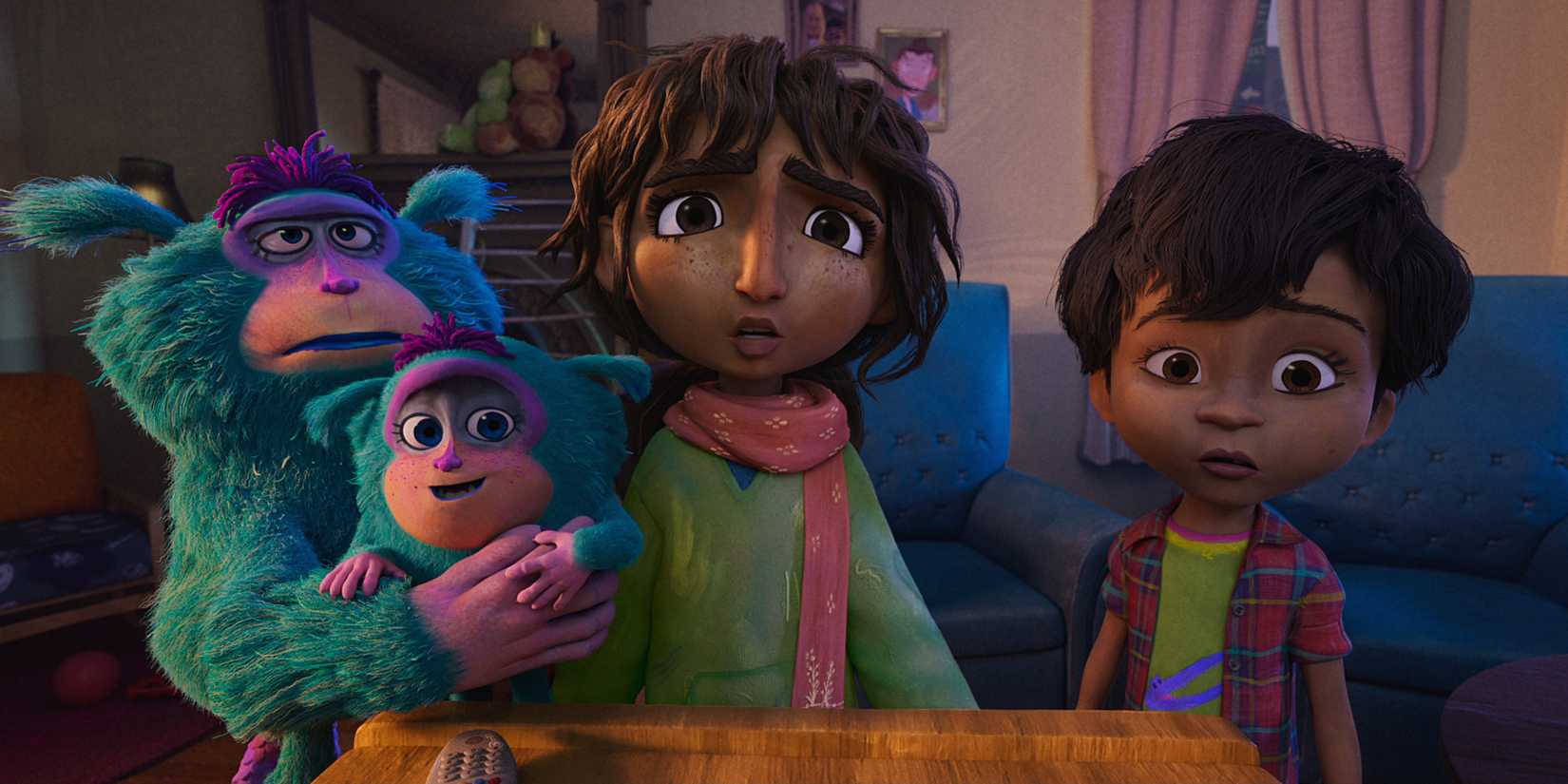 Two kids are looking at something in The Twits
