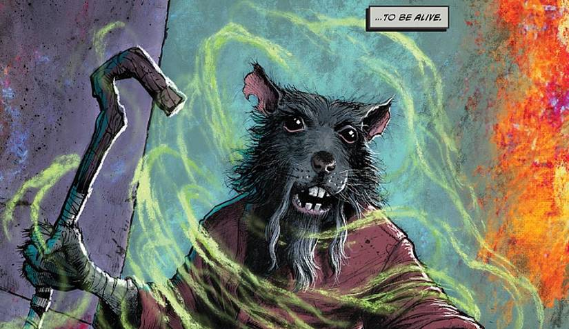 TMNT #12 final page, Splinter resurrected