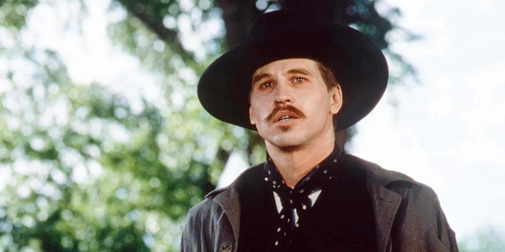 Doc Holliday looks on with tears in his eyes in Tombstone