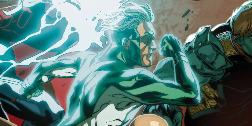 Tommy Maximoff correndo como Speed ​​​​na Marvel Comics