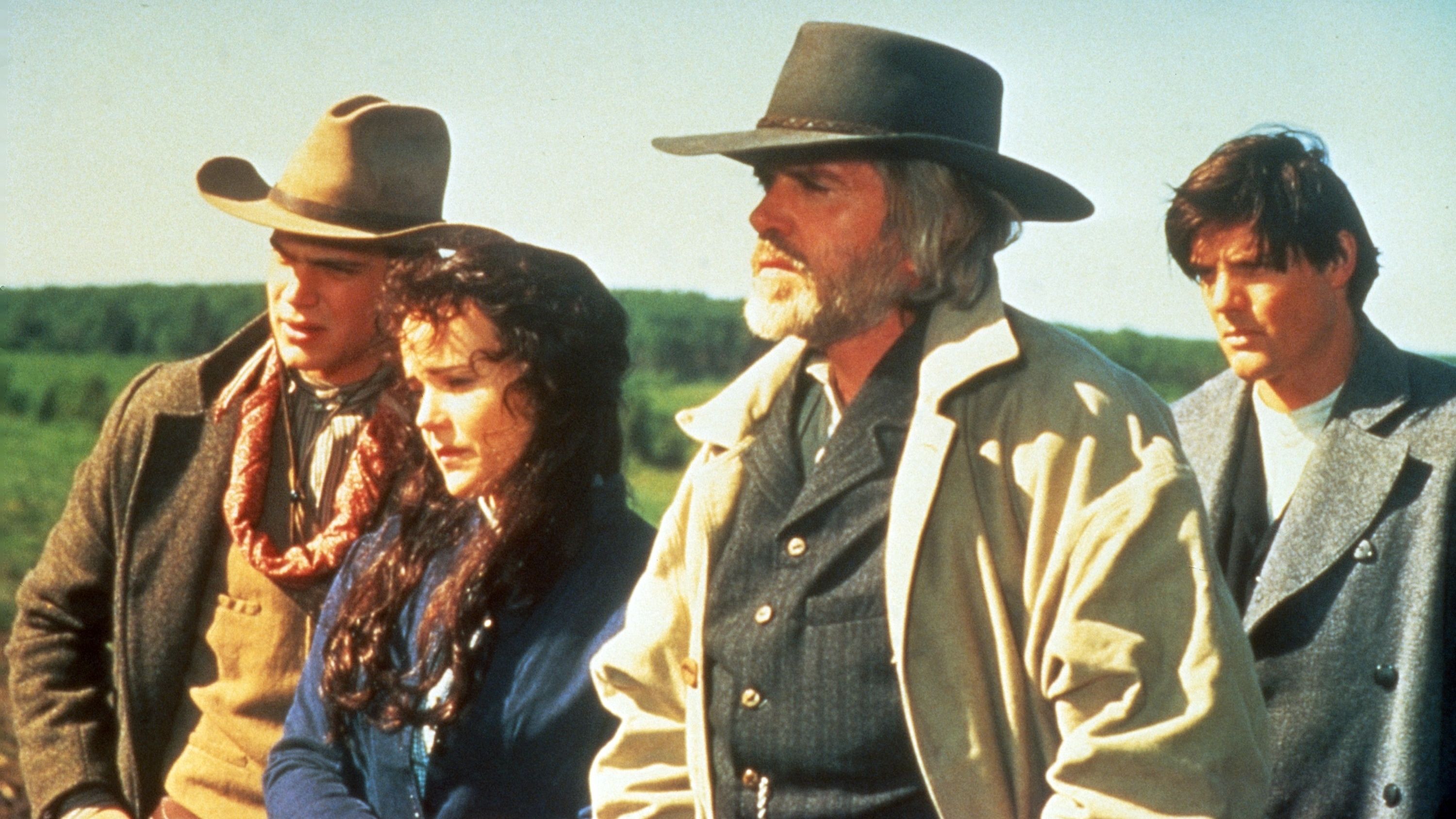 Scott Bairstow, Christianne Hirt, Paul Le Mat, Paul Johansson in Lonesome Dove