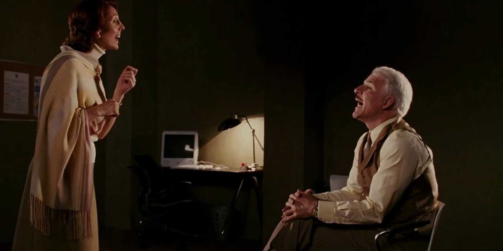 Jacques Clouseau with his vocal coach on how to say "I would like to buy a hamburger" in an American accent in The Pink Panther.
