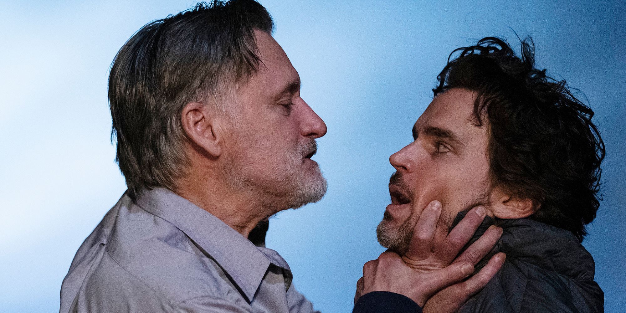 Harry grabbing Jamie's chin in The Sinner