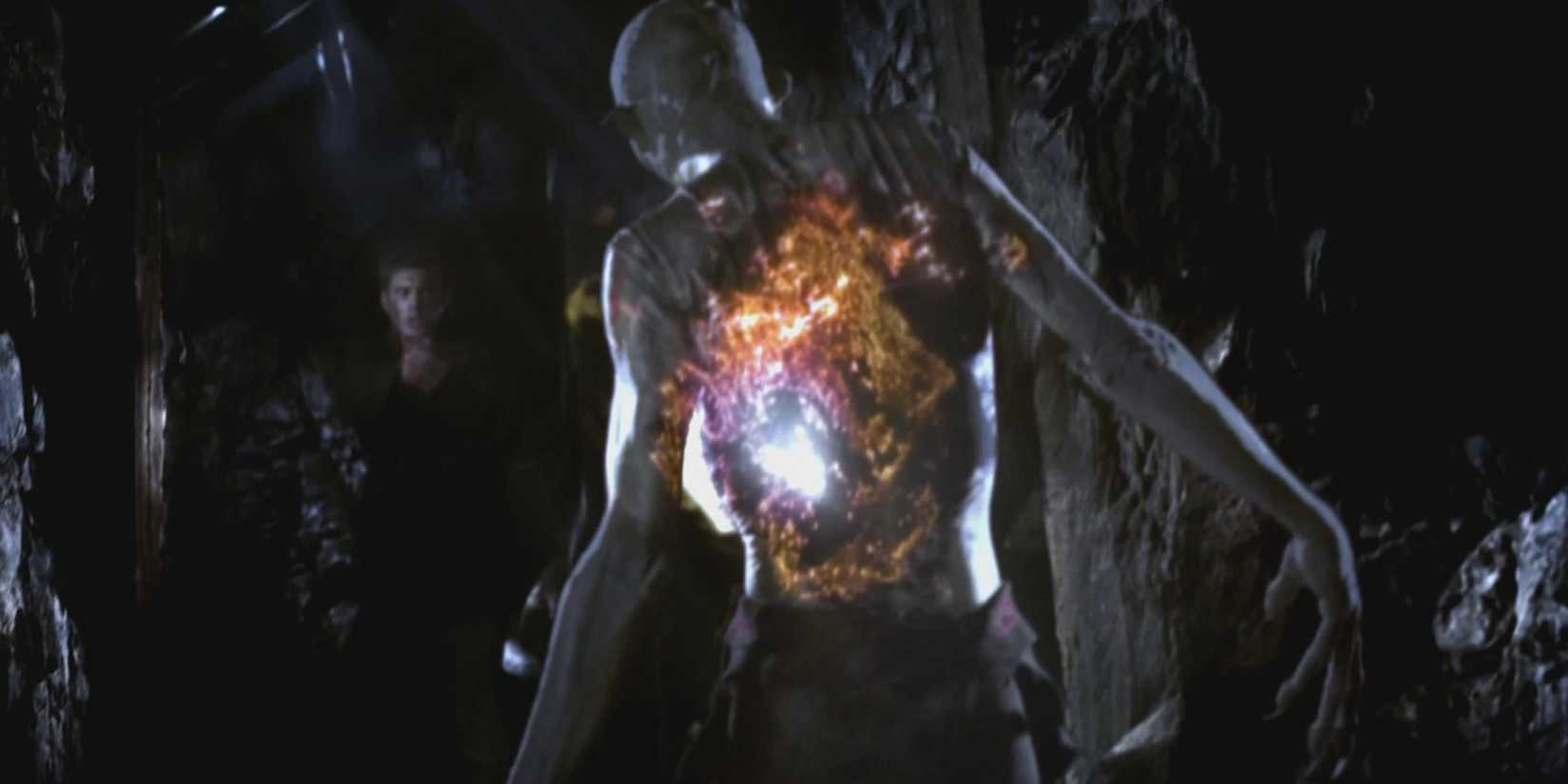 O Wendigo em chamas em Supernatural