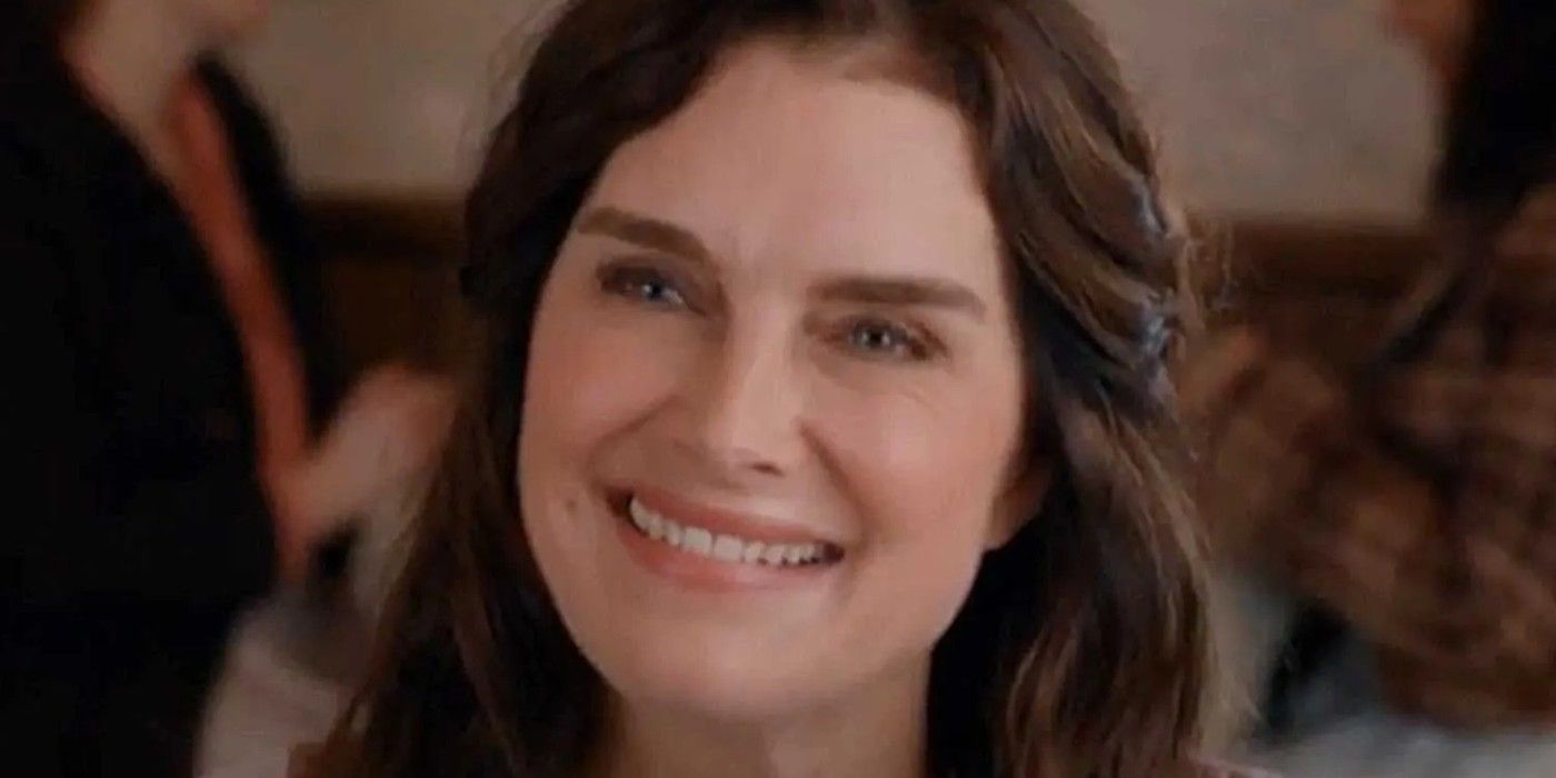 Brooke Shields (Charlotte Thornton) sorridente