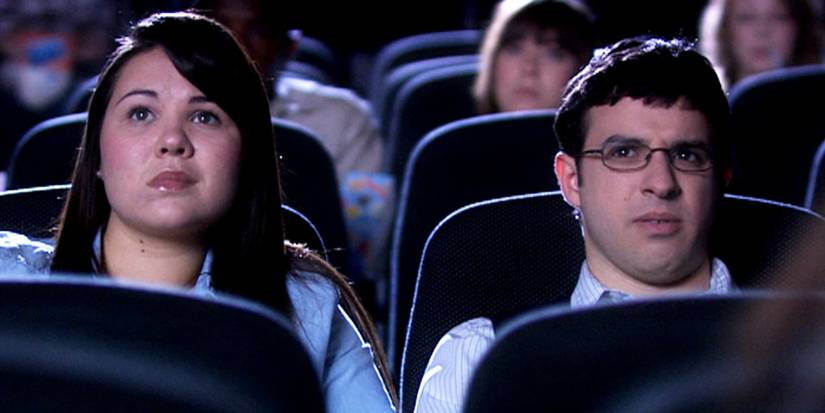 Will e Kerry no cinema em The Inbetweeners.