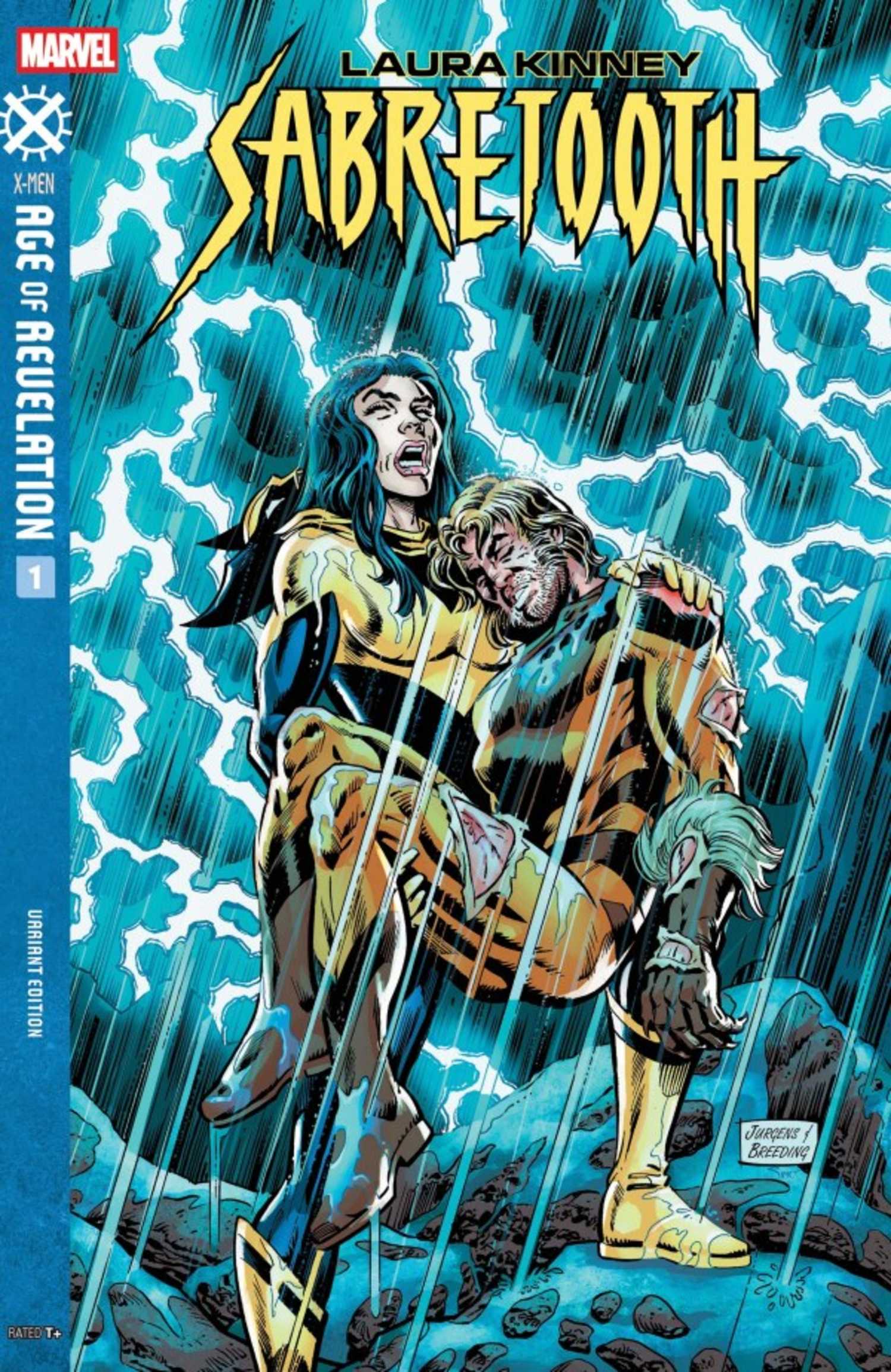 wolverine's daughter laura kinney cradles sabretooth's body
