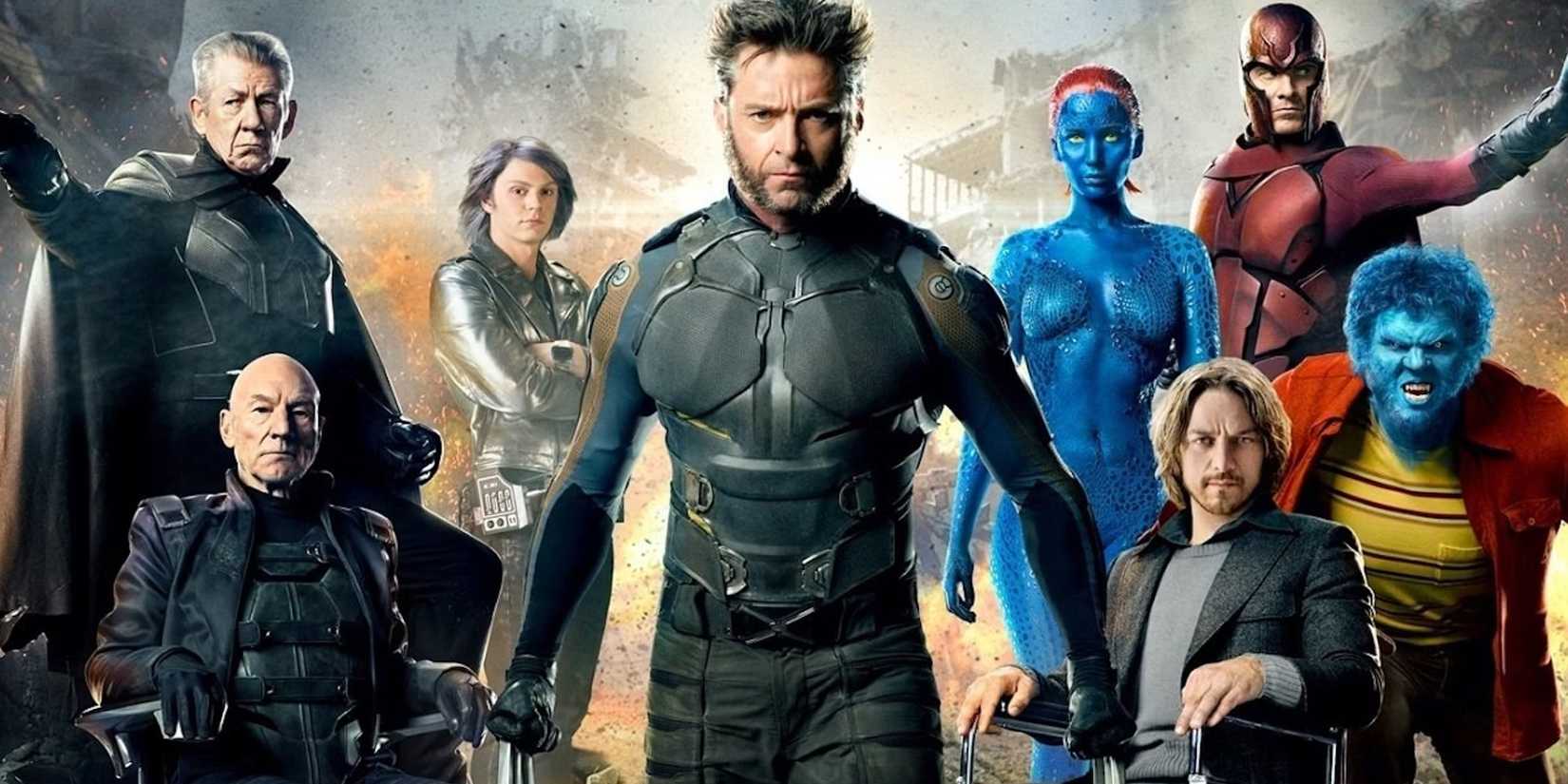 x-men days of future past movie poster showing wolverine and mystique