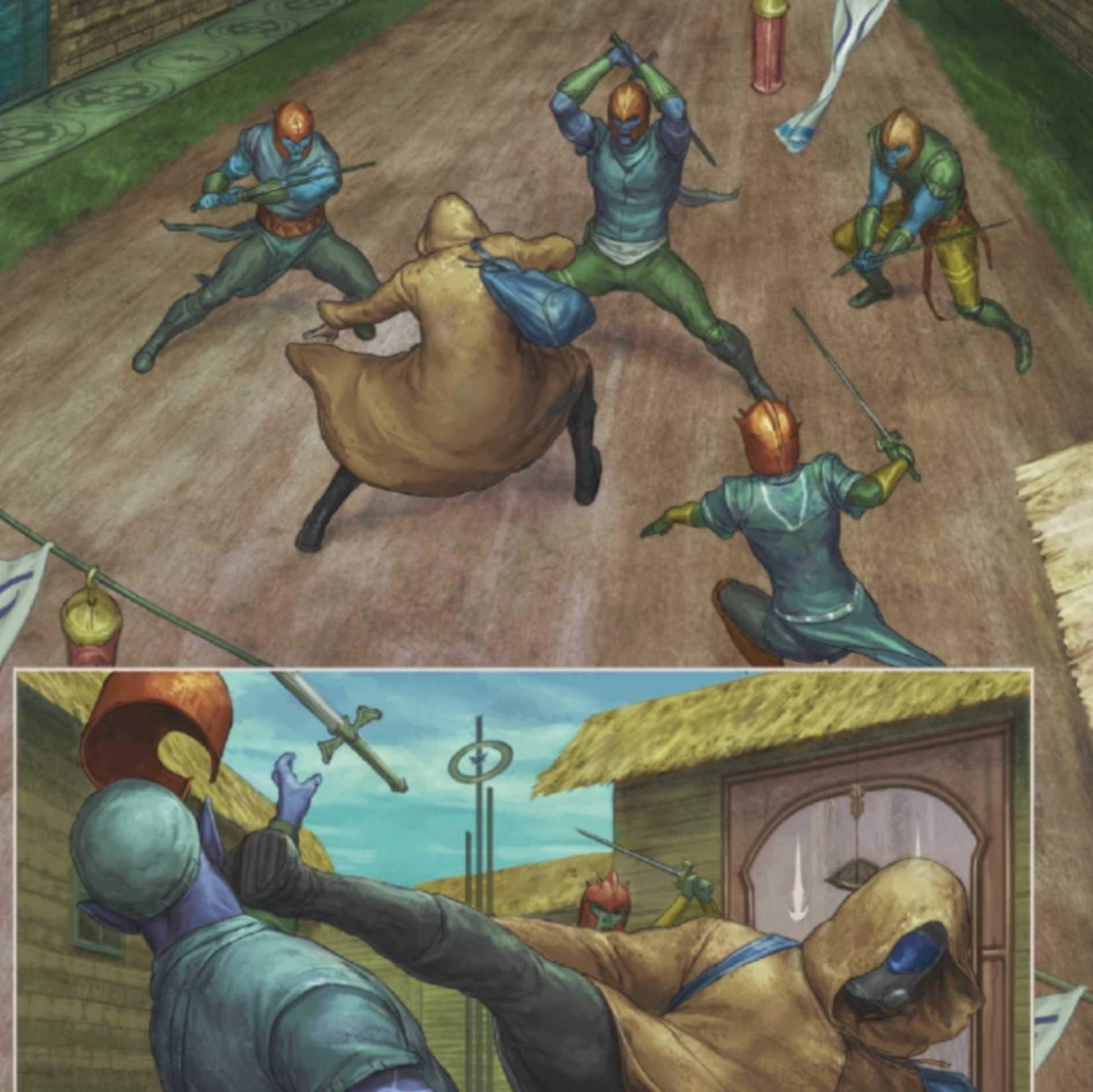 x-men's professor x as the messenger, winning a fight