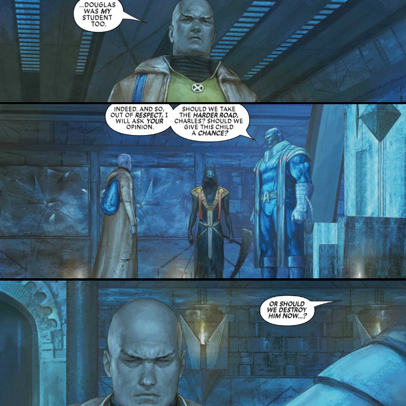 x-men's xavier and apocalypse discuss revelation