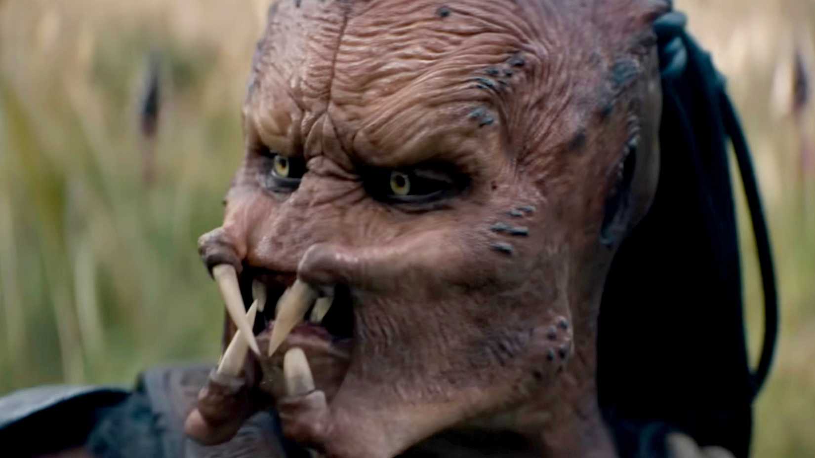 A closeup of a Predator in Predator Badlands
