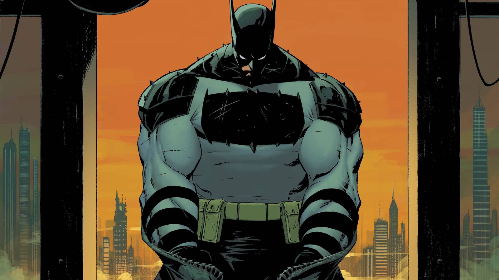 Absolute Batman flexing