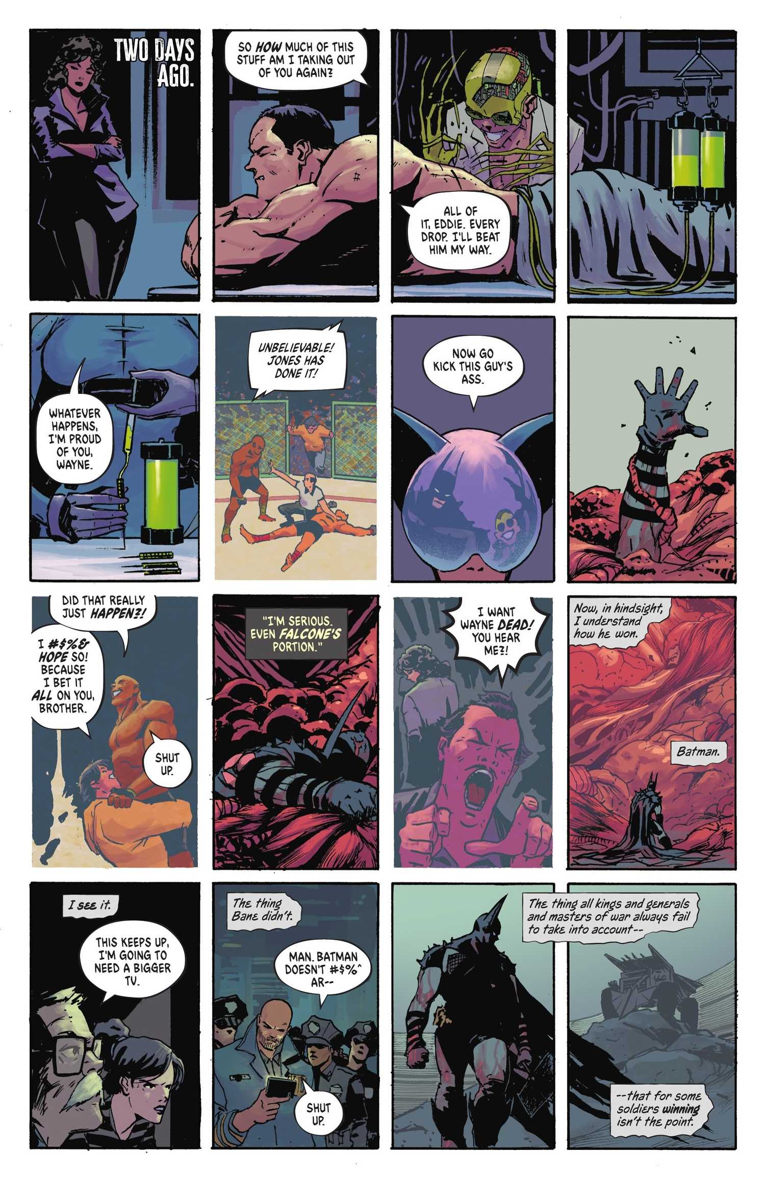 Absolute Batman #14 bruce venom eddie surgery