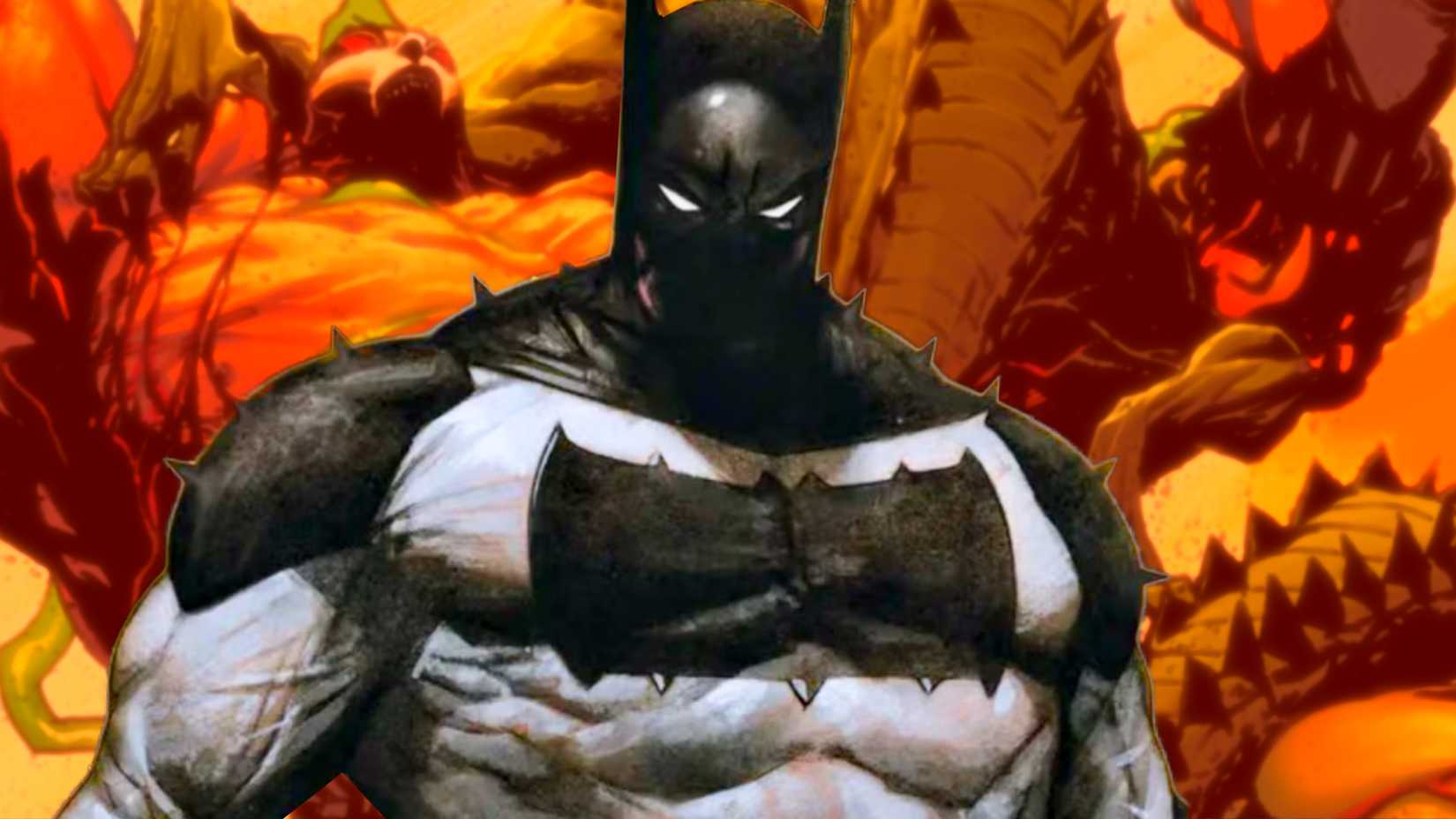 Absolute Batman In Front of Absolute Batman #14 Cover