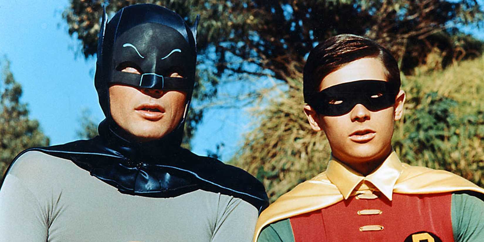 Adam West e Burt Ward como Batman e Robin na série dos anos 60