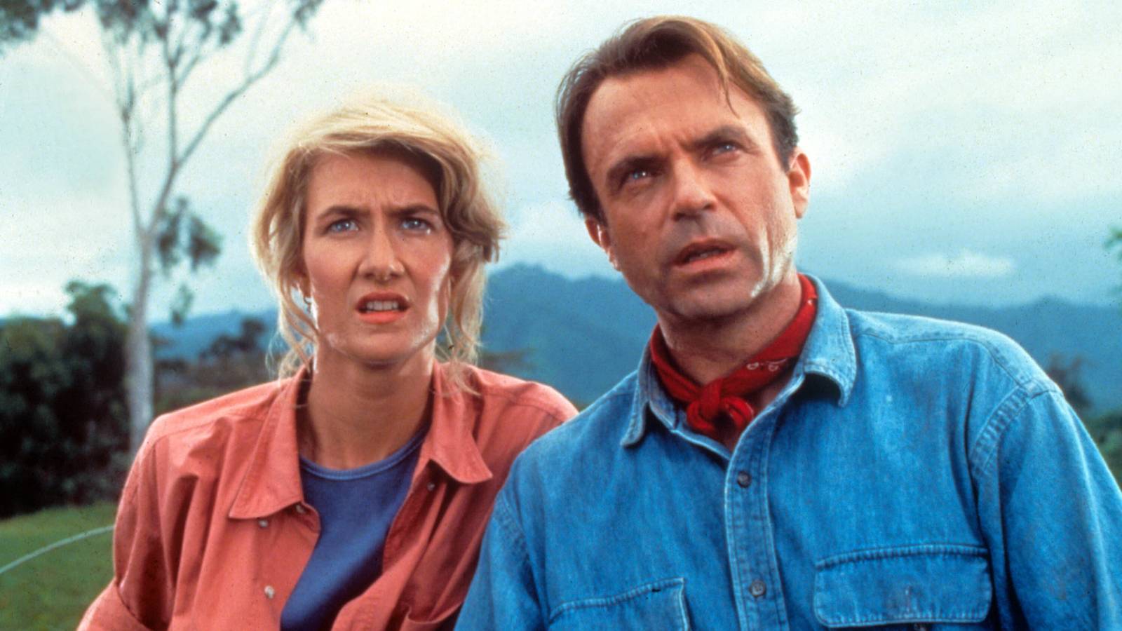 Alan Grant and Ellie Sattler in Jurassic Park