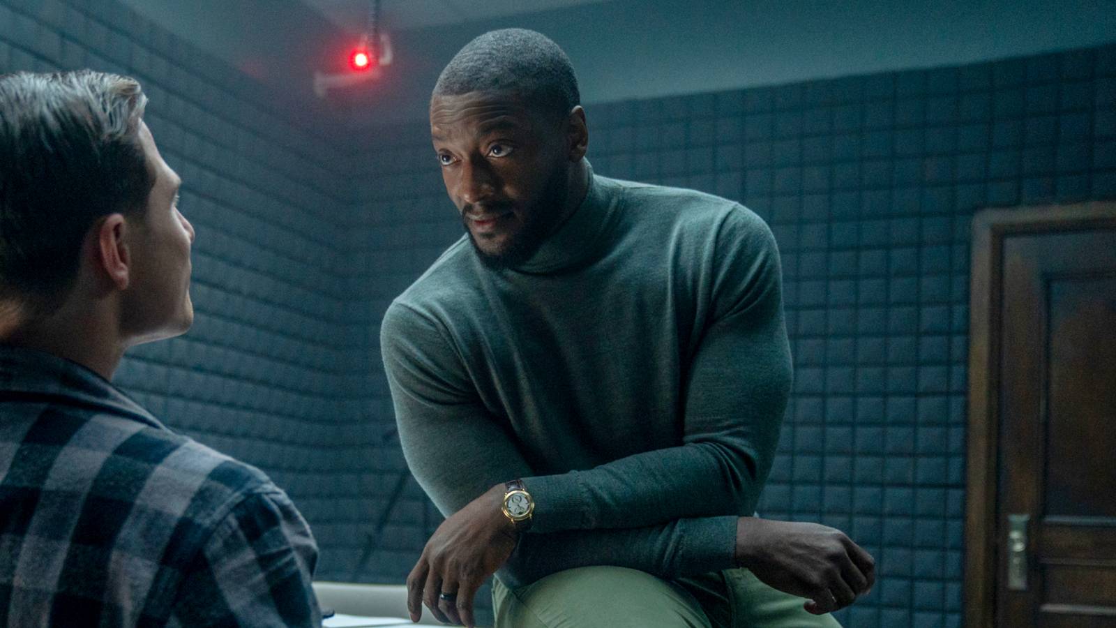 Alex Cross interrogates a suspect in Cross