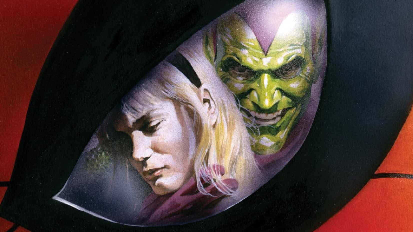 Arte de Alex Ross das maravilhas do Homem-Aranha vs o Duende Verde
