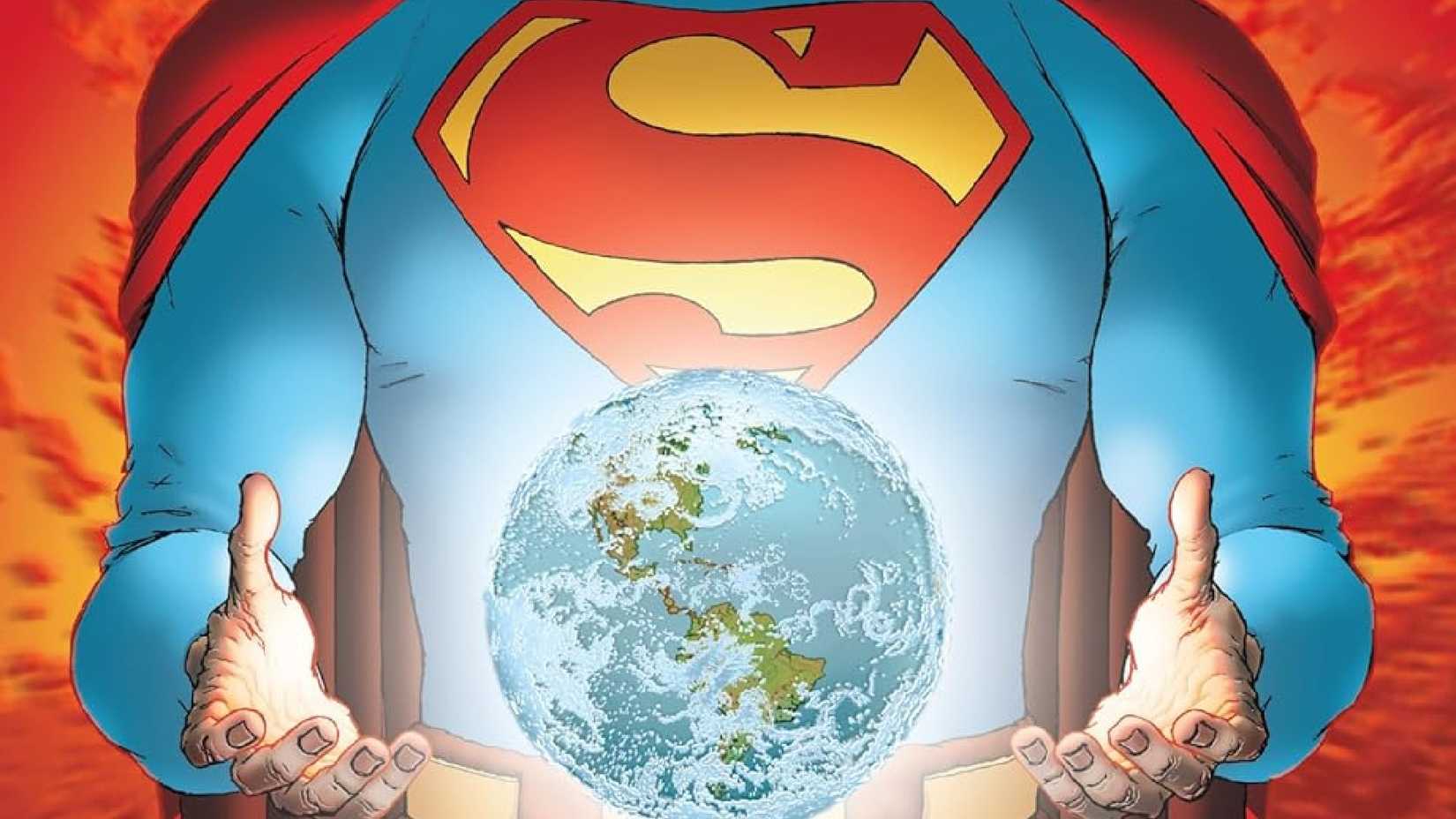 all-star superman art of supes treasuring earth
