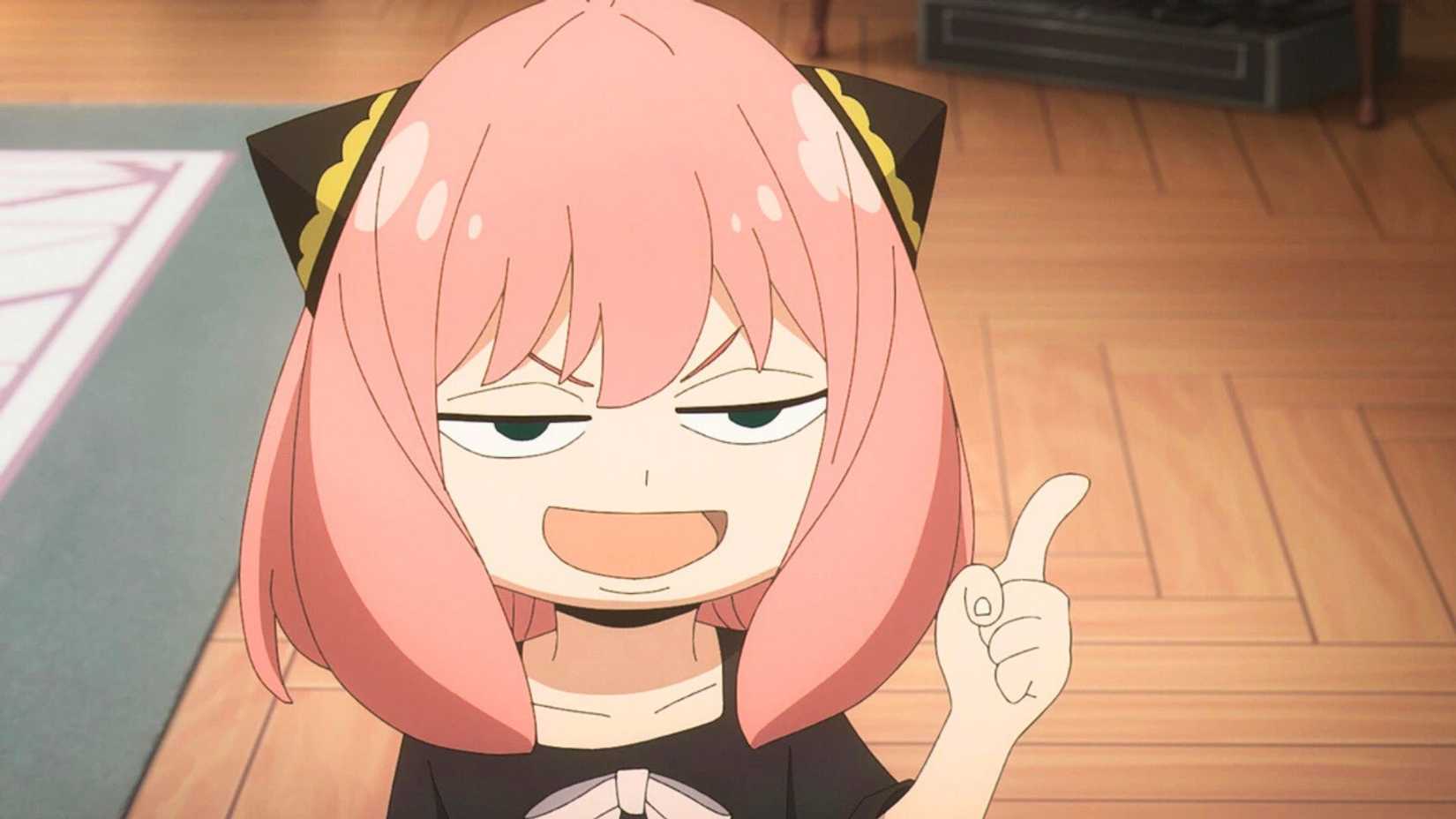 Anya Forger looking smug in Spy x Family