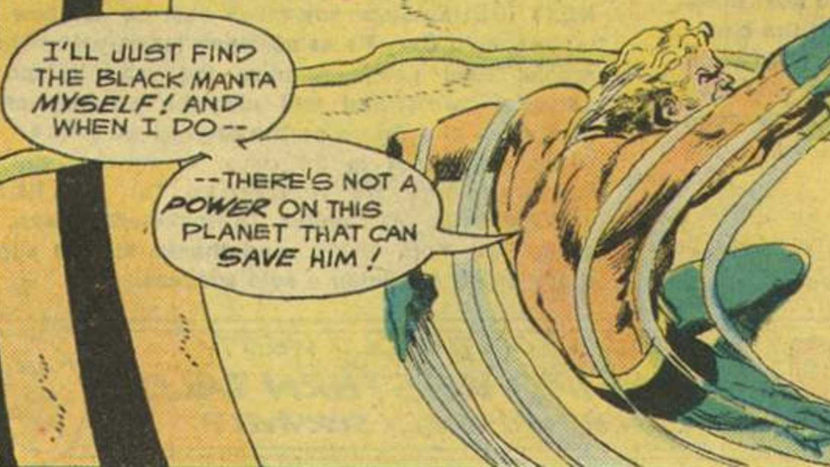 Aquaman Swears Revenge On Black Manta