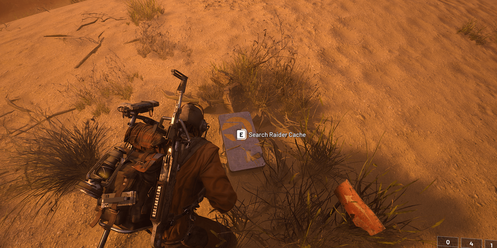 ARC Raiders procurando uma caixa de suprimentos