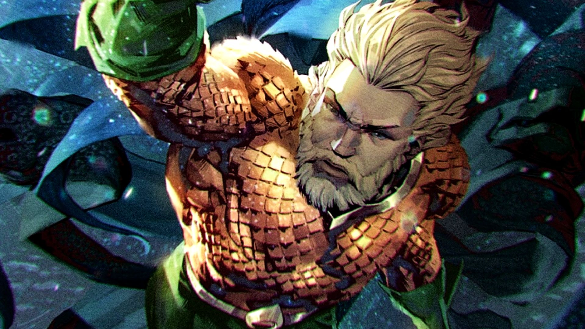 Arthur Curry alias Aquaman tra la vita marina nel DC Comics