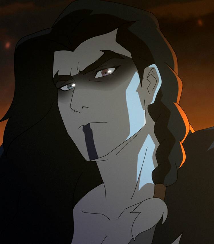 ashley johnson s yasha looking intensely into the camera in the mighty nein