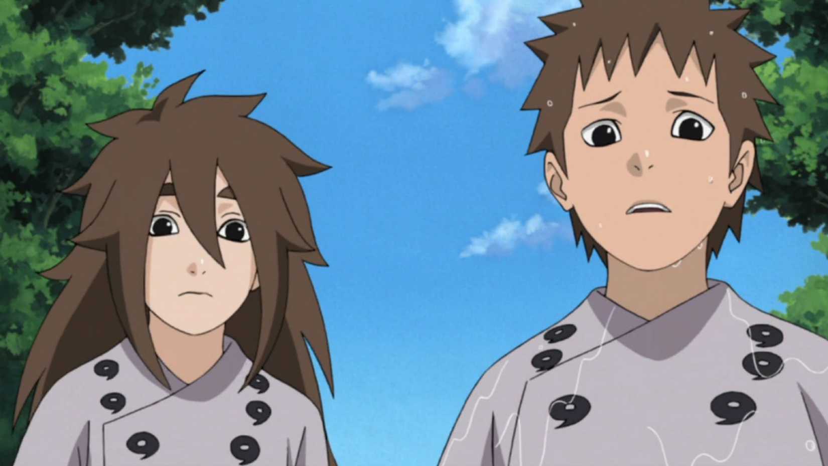 Ashura e Indra crianças em Naruto Shippuden