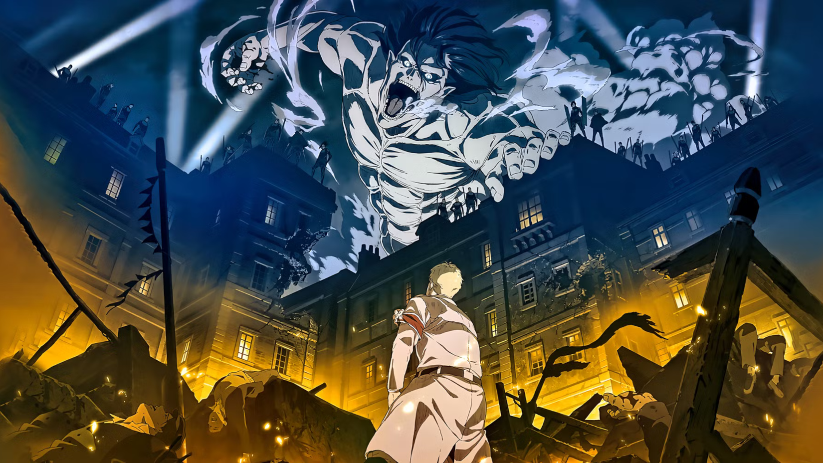 Attack on Titan Eren looking at Reiner