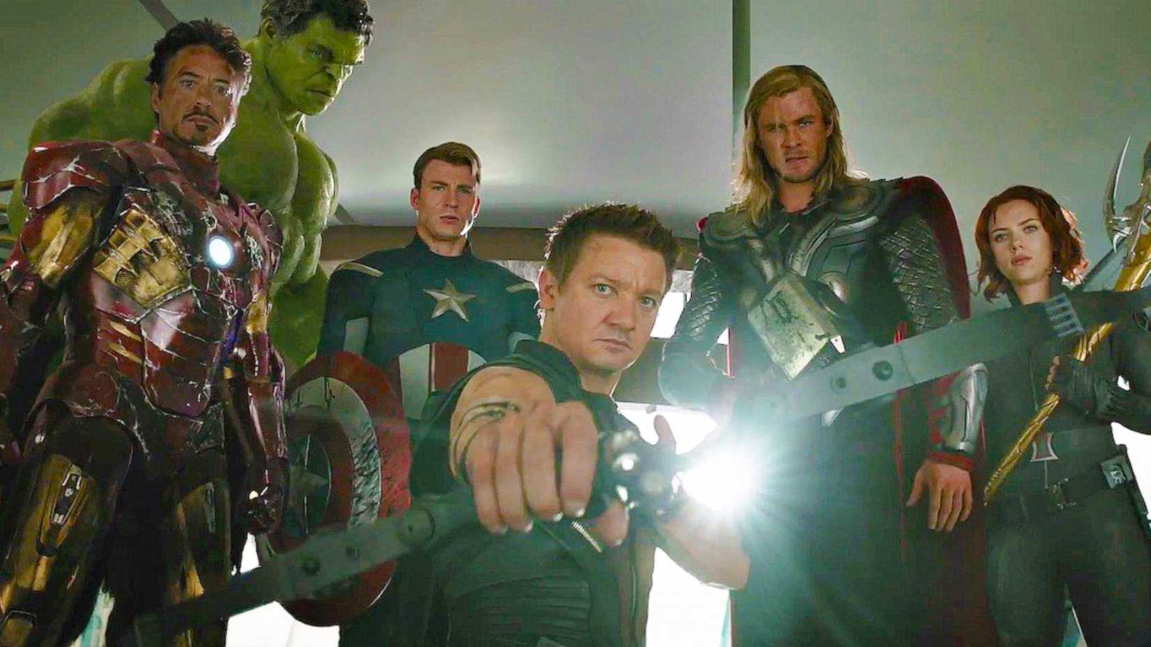 Les Avengers face à Loki en 2012 (Avengers 1)