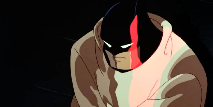 Batman preso no Asilo Arkham em Batman: A Série Animada